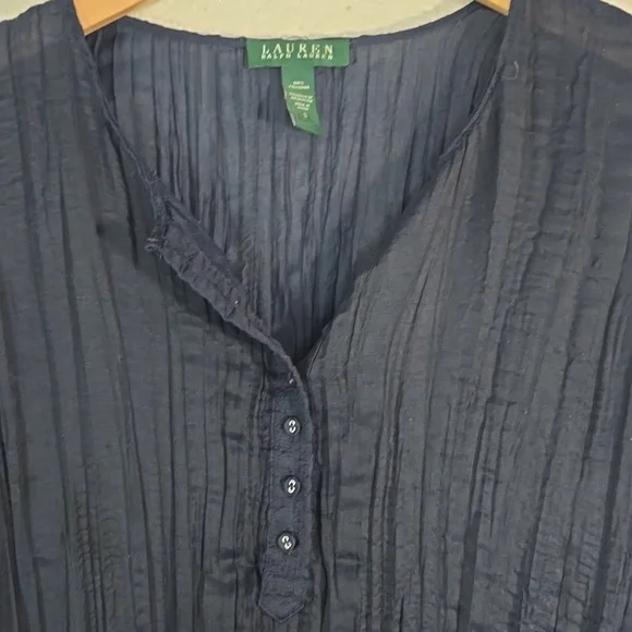 Ralph Lauren Navy Long Sleeve Tunic Top - Picture 2 of 7